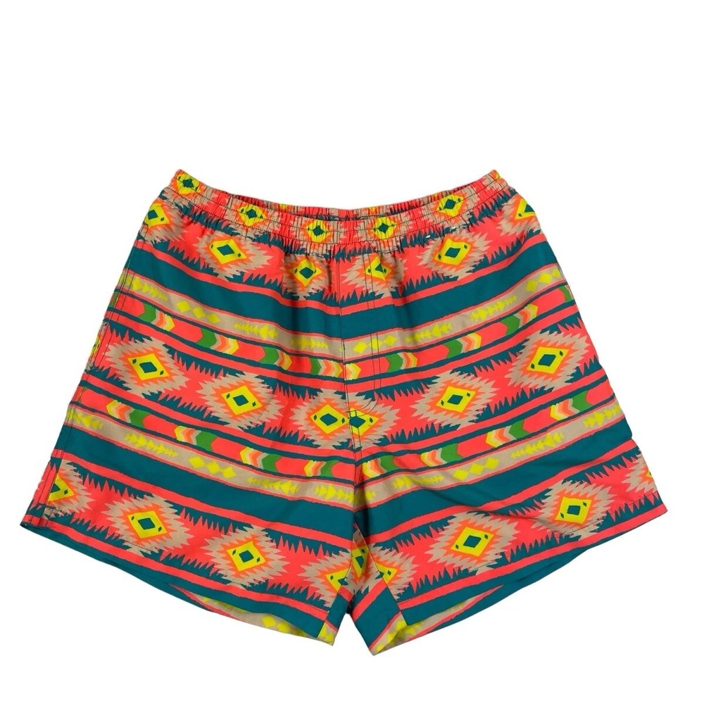 Chubbies Mens Native Print Unlined Boardshorts Swim Trunks Multicolor Large 5in
